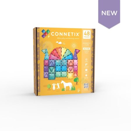 Connetix Tiles - Mágneses építőkészlet csillogó kastély