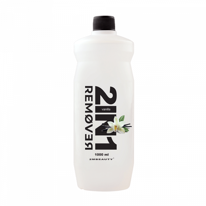 2in1 Gél Lakk Leoldó és Lakklemosó Folyadék - Vanilla (1000ml )