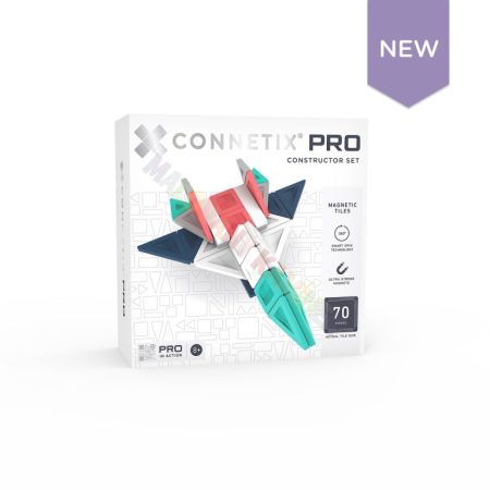 Connetix Tiles - Mágneses építőkészlet Pro 70 darabos