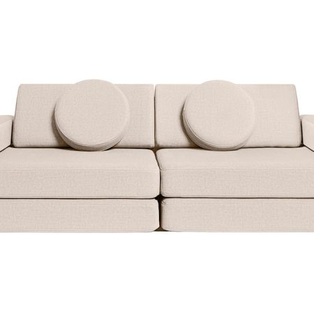 SHAPPY PLAY Gyermek kihúzható habszivacs kanapé Szín: Soft Beige