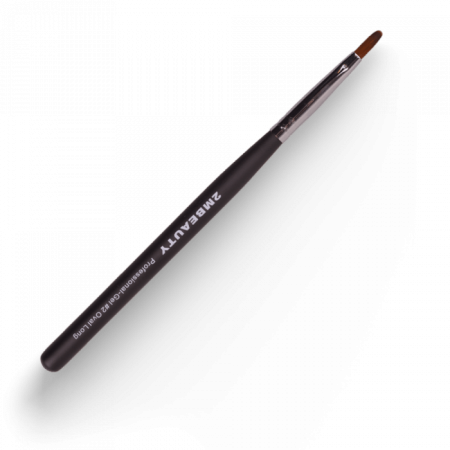 Zselé ecset Gel #2 Oval Long - Black Beauty ()