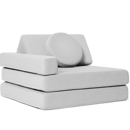 Gyermek kihajtható habszivacs fotel SHAPPY ORIGINAL Szín: Light Grey