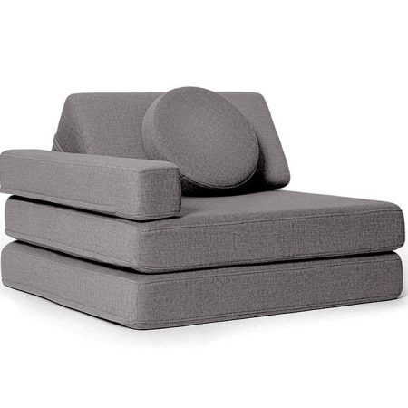 Gyermek kihajtható habszivacs fotel SHAPPY ORIGINAL Szín: Dark Grey