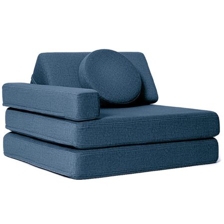 Gyermek kihajtható habszivacs fotel SHAPPY ORIGINAL Szín: Navy Blue