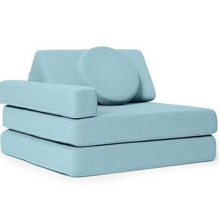 Gyermek kihajtható habszivacs fotel SHAPPY ORIGINAL Szín: Sky Blue