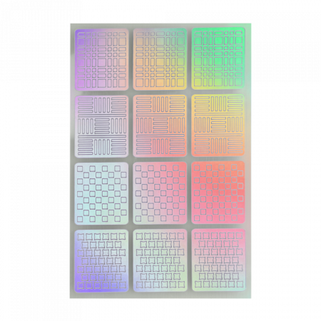 Nail Stencil 22 Holo Silver ()
