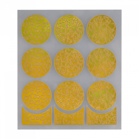 Nail Stencil 01 Gold ()