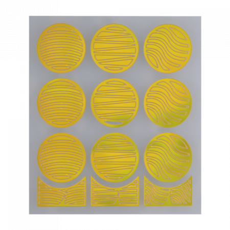 Nail Stencil 08 Gold ()