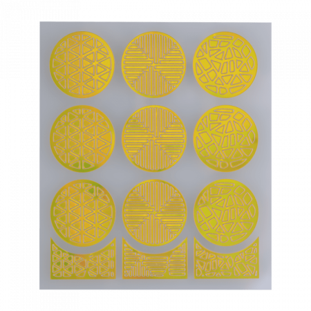 Nail Stencil 17 Gold ()