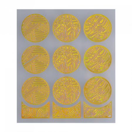Nail Stencil 21 Gold ()