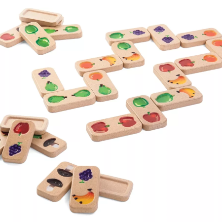 PlanToys Domino - Gyümölcsök és zöldségek