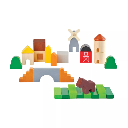 PlanToys Építőkészlet - Vidéken