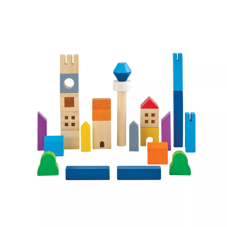 PlanToys Építőkészlet - A városban