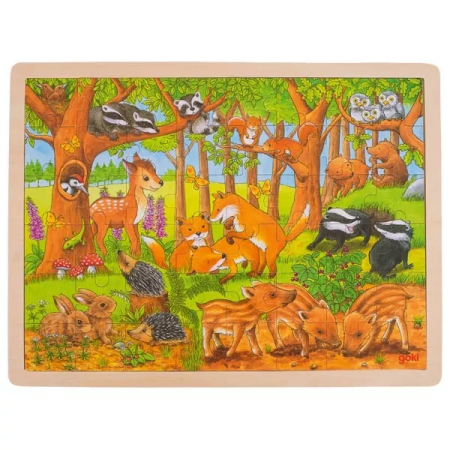 Puzzle - erdei kölykök