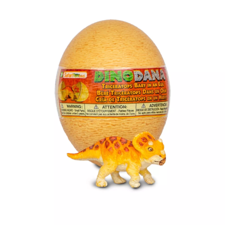 Safari Ltd. Figura - Triceratops kölyök tojással (kiterjesztett valósággal)