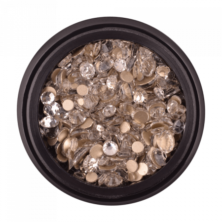 Strasszkő 31 white gold bottom (400 db)