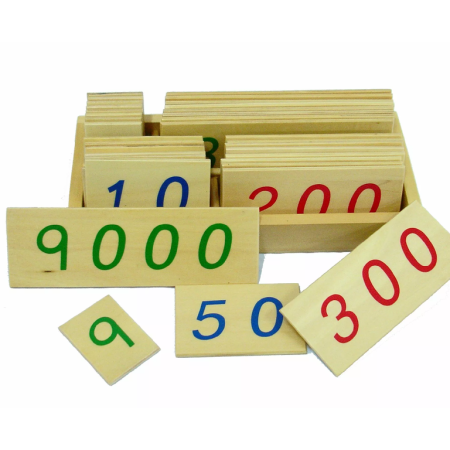 Kicsi fa kártyák 1-9000 számokkal