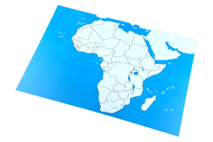 Ellenőrző térkép - Afrika Új - feliratok nélkül