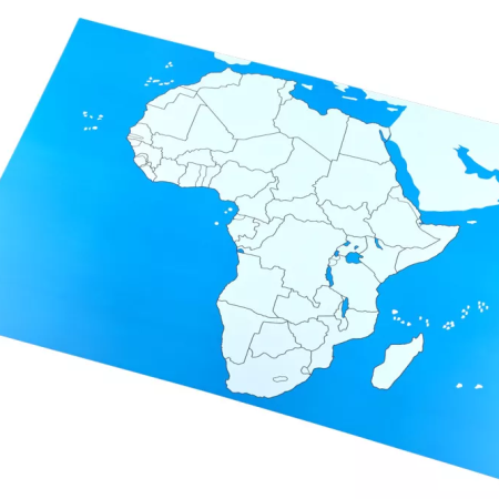 Ellenőrző térkép - Afrika Új - feliratok nélkül