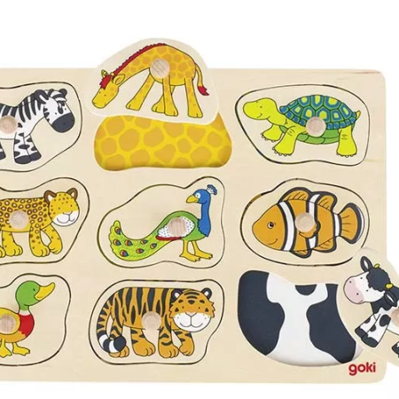 Fa fogantyús puzzle