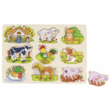 Hangos puzzle - állati hangok a farmról