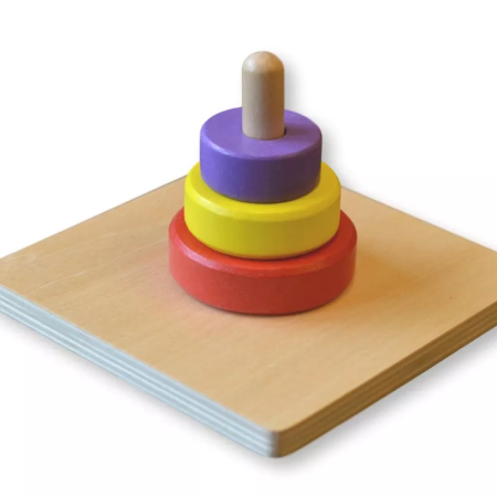 Moyo Montessori Három színes karika a csapon