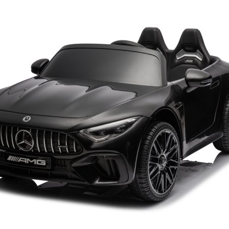 Elektromos kisautó Mercedes AMG SL63 4x200W 24V fekete EVA