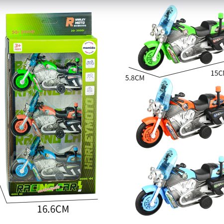 Három rendőrségi motorkerékpár készlet