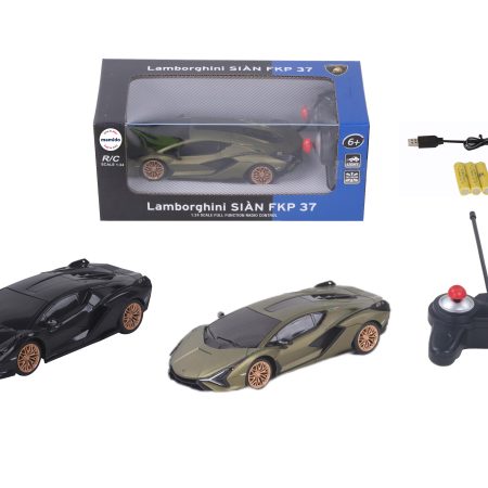 LAMBORGHINI SIAN FKP 37 R/C 1:24 fekete távirányítós autó