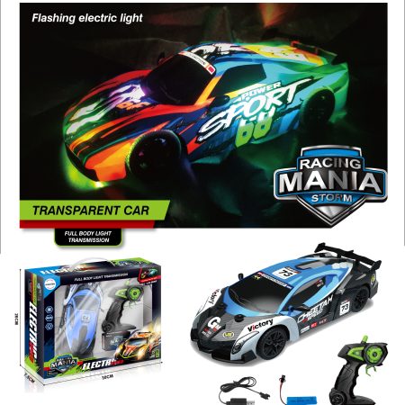 Távirányítós autó RC Racing Mania 1:18 fényeffektekkel zöld