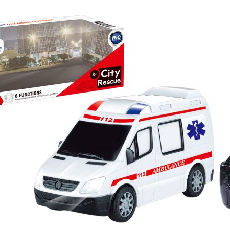 Távirányítós mentőautó fényekkel és hangokkal Ambulance MT1370