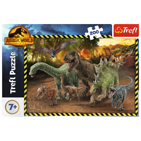 Jurassic Park dinoszaurusz puzzle 200 darab Trefl