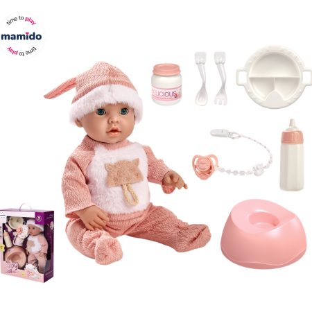Csecsemőbaba szettel és kiegészítőkkel Babababa MT1220