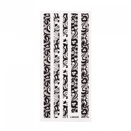Nail sticker 54-01 - black ()