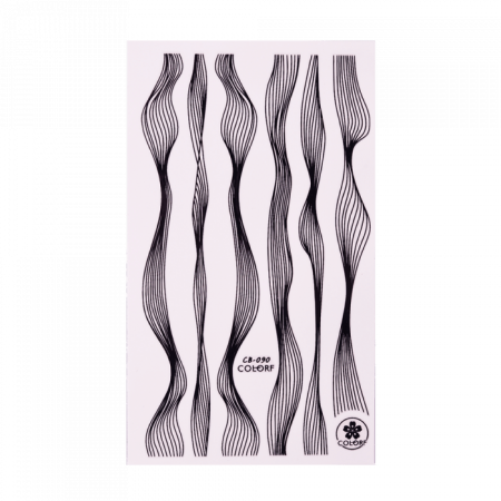 Nail sticker 53-04 - black ()