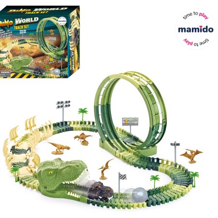 Dinoszaurusz versenypálya hurokkal 96 darab MT1519