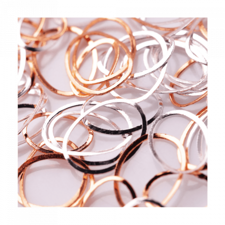 Fém Díszítő 31 Oval Gold&Silver ()