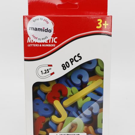 Színes mágneses betűk és számok 80 db