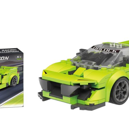 Építőkocka sportautó Racing Champion 274 darabos zöld