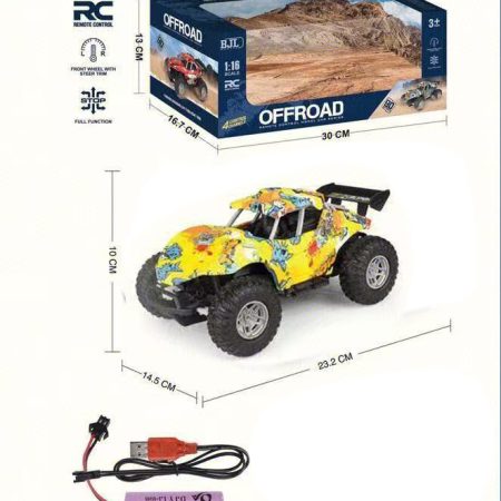 Távirányítós terepjáró Buggy 1:16 sárga MT1572