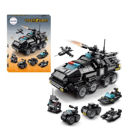 Rendőrségi autó építőkészlet SWAT Tiger 6 az 1-ben 371 darabos MT1132