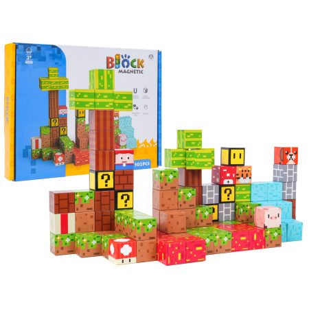 Mágneses 3D kocka készlet 102 db