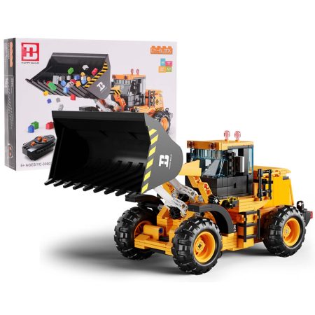 Technikai építőkészlet R/C buldózer 653 darabos sárga