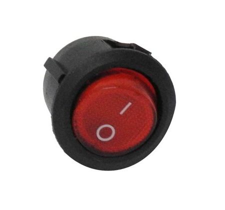 Be- és kikapcsoló gomb elektromos kisautóhoz 22 mm 2 pines