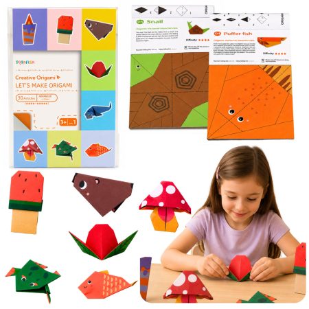 Kreatív origami készlet 30 színes lap