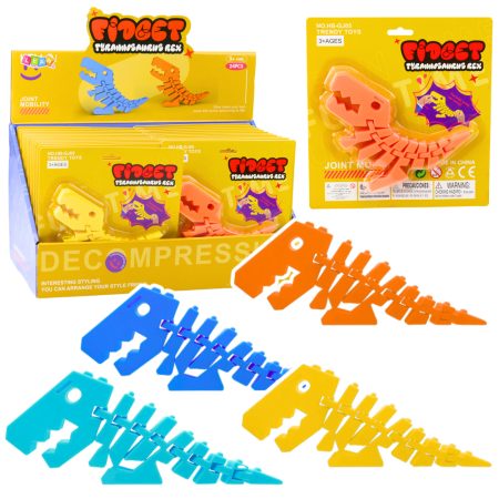 Összecsukható dinoszaurusz stresszoldó játék 3D