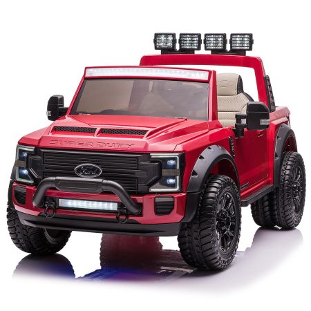 Elektromos kisautó Ford Super Duty 4x4 24V 14Ah piros