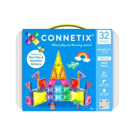 Connetix Tiles - Mágneses építőjáték úti készlet 32 db