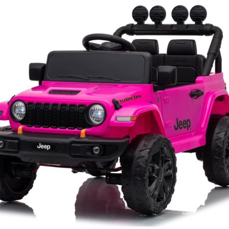 Elektromos kisautó Jeep Rubicon 24 V 2x200 W rózsaszín