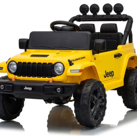 Elektromos kisautó Jeep Rubicon 24 V 2x200 W sárga